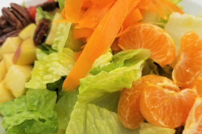 Fruit Salad with Shallot Onion Honey Dressing