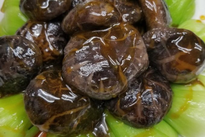 Baby Bak Choi with Japanese Shiitake Mushroom