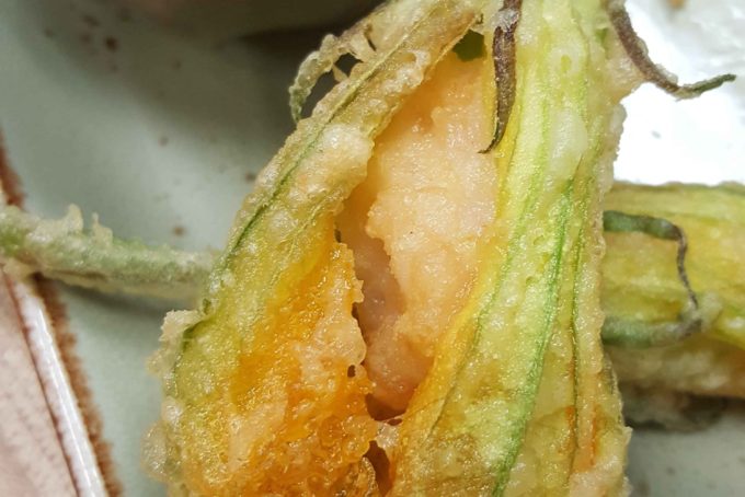 Zucchini Blossom with Shrimp