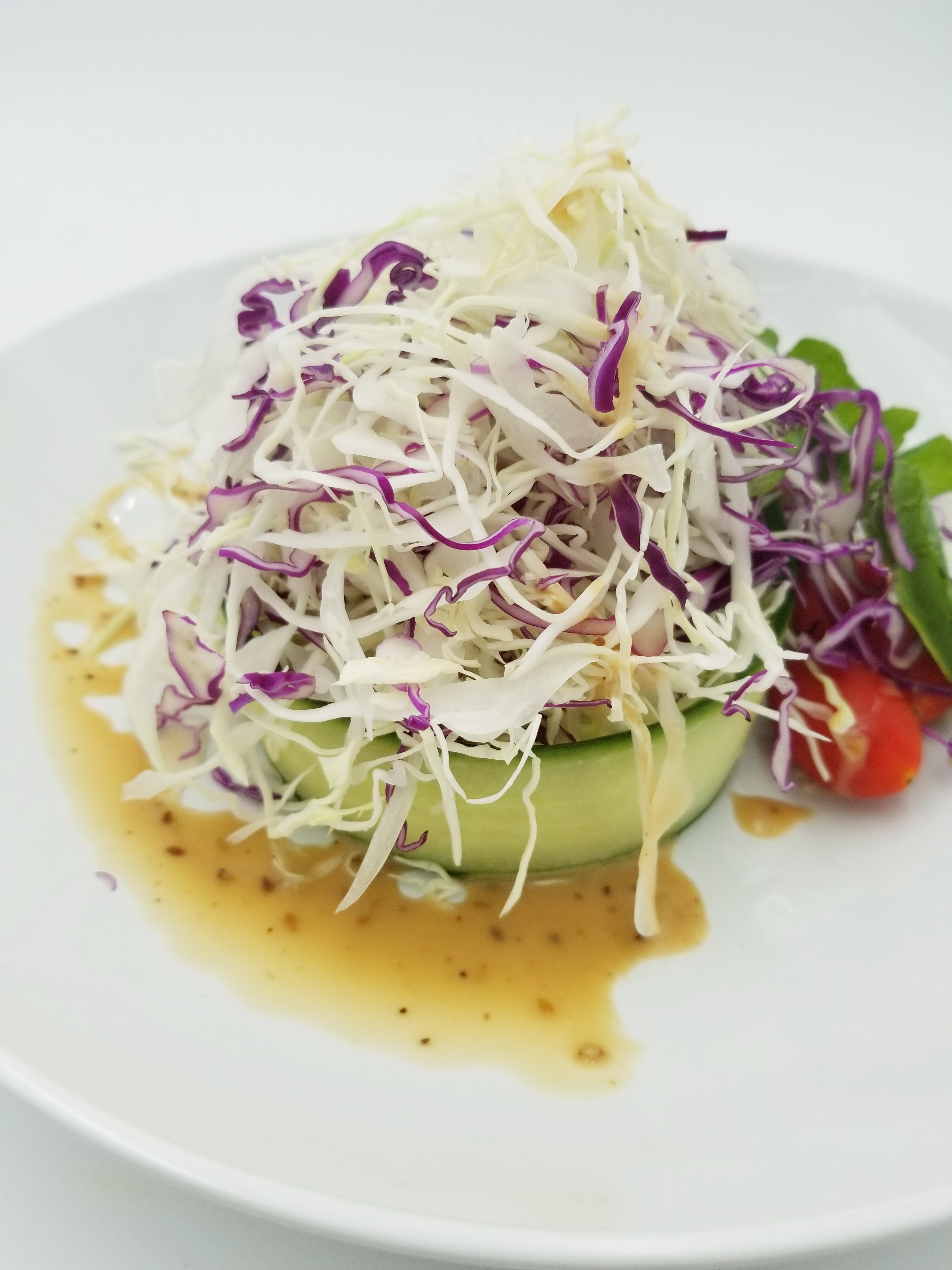 Cabbage Salad with Almond Vinaigrette Lin Asian Bar